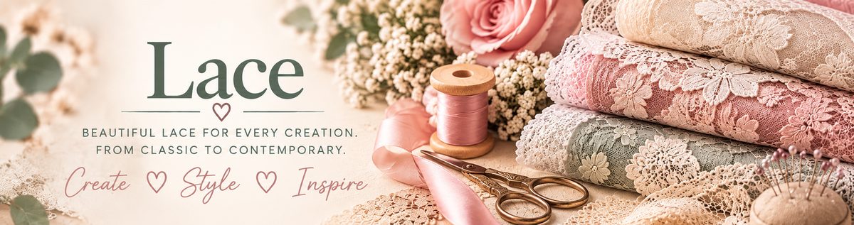 Just Love Lace lace collection banner